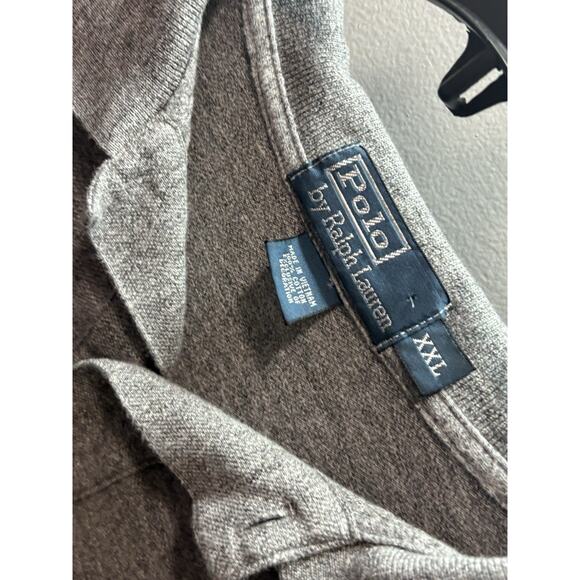 Polo Ralph Lauren Men’s XXL Gray Long Sleeve Polo Shirt Cotton Logo Casual READ - Picture 3 of 8